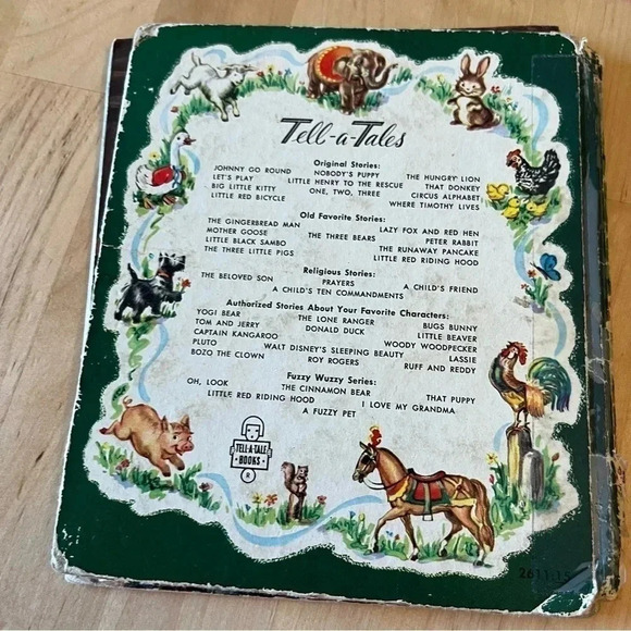 2 Vintage Whitman Tell-a-Tale Books The Animals Train Ride LITTLE BEAVER 1953/54 - Picture 4 of 7
